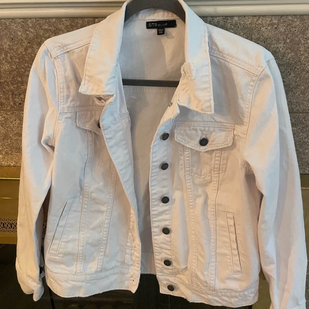 STS Blue white jean jacket